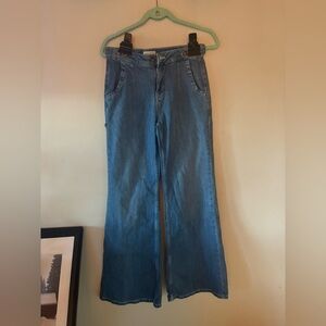 Pilcro Anthropologie Blue Flare Women's Jeans Y2K Style